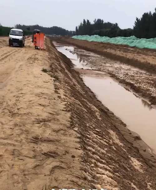 长治郊区河道降水